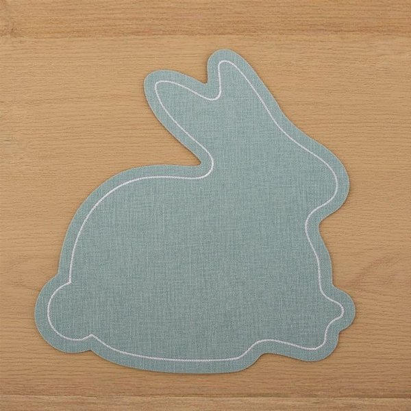 Jogo Americano - Coelho Verde Pastel - 35x36,5cm - 1 unidade - Cromus - Rizzo