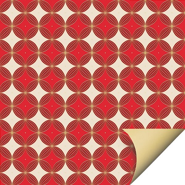 Folha para Ovos de Páscoa Double Face - Vermelho - 69x89cm - 25 unidades - Cromus - Rizzo