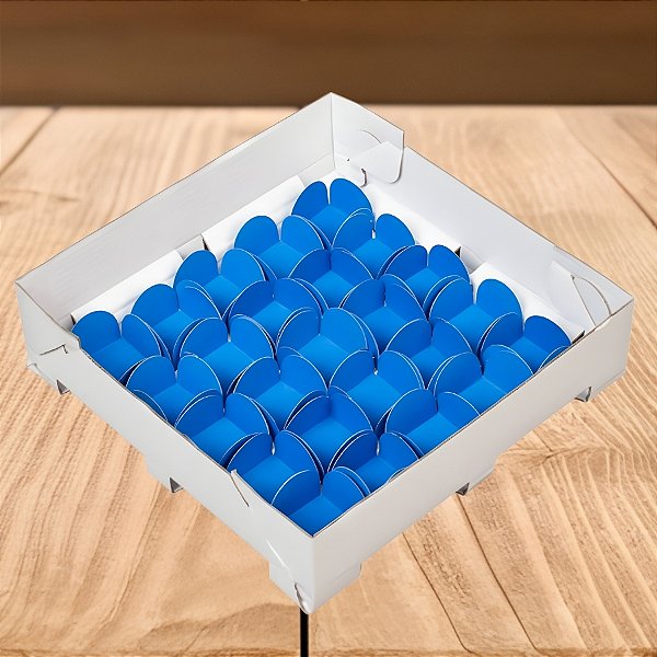 Caixa Para Doces e Salgados Branca - Tamanho P - 20x20x05cm - 1 unidade - Regina - Rizzo