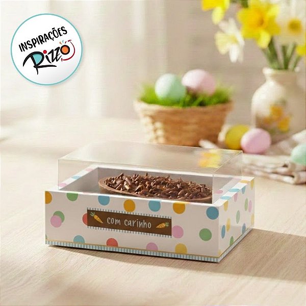 Caixa para Meio Ovo 100 a 150g - Jump - 6 unidades - Cromus - Rizzo