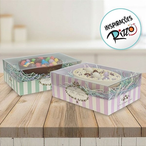 Caixa New Practice para Meio Ovo de 500g - Quinn Composê - 6 unidades - Cromus - Rizzo