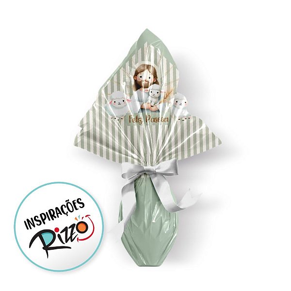 Saco Express 39x39cm Para Ovos de 350g a 500g - Ressurreição - 5 unidades - Cromus - Rizzo