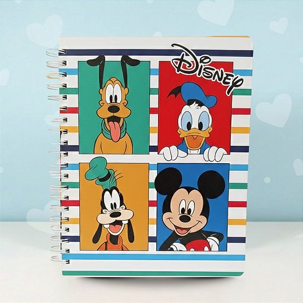 Caderno Universitário - Turma do Mickey Mouse - 215x275mm - 10 Matérias - Disney Original - 1 unidade - Rizzo