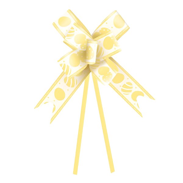 Laço Fácil - Páscoa Rainbow Amarelo - 10 unidades - Cromus - Rizzo