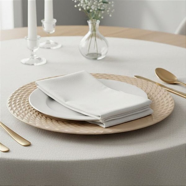 Sousplast Textura de Trama - Bege - 33x33cm - 1 unidade - Cromus - Rizzo