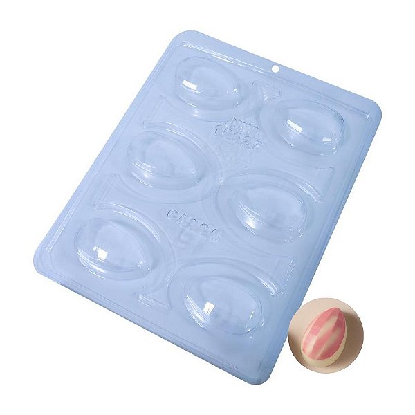 Forma de Acetato Especial - Bombom Ovo Mosaico - Ref.10627 - 1 unidade - BWB - Rizzo