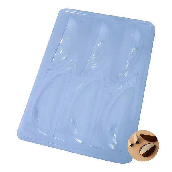 Forma de Acetato Especial Semiprofissional - Ovo Fatias - Ref.3716 - 1 unidade - BWB - Rizzo