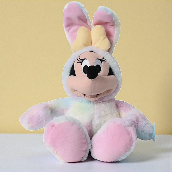Pelúcia Minnie Mouse Rosa de Páscoa - 30cm - Disney Original - 1 unidade - Cromus - Rizzo