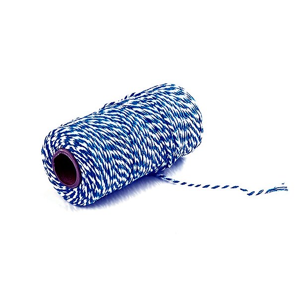 Fio Barbante Azul e Branco - 100m - 1 unidade - Rizzo