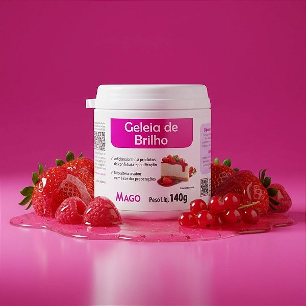 Geleia de Brilho para Fins Alimentícios - 140g - 1 unidade - Mago - Rizzo