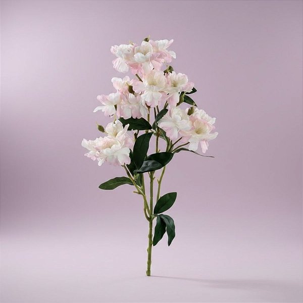 Haste Flor Permanente -  Rosa Banksiae - Rosa Claro - 64cm - 1 unidade - Cromus - Rizzo