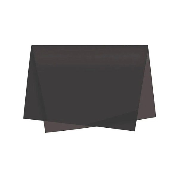 Papel de Seda - 50x70cm - Cinza Escuro - 100 unidades - Rizzo