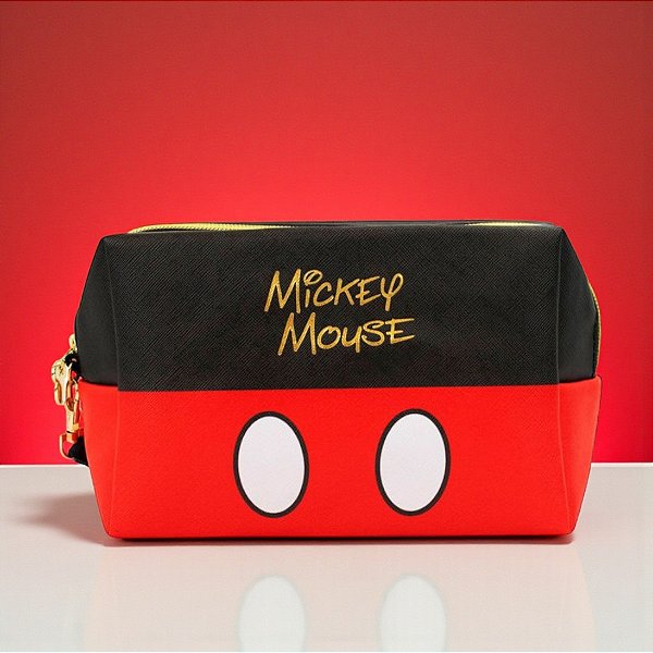 Necessaire Retângular - Mickey Mouse - Clássica -  20x13cm - Disney Original - 1 unidade - Rizzo