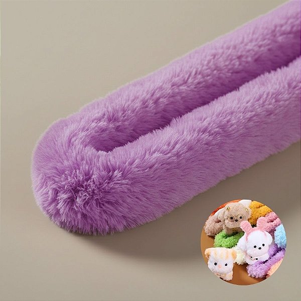 Haste de Chenille de Pelúcia Lisa 101cm - Roxo Claro - 1 unidade - Art Montagem - Rizzo