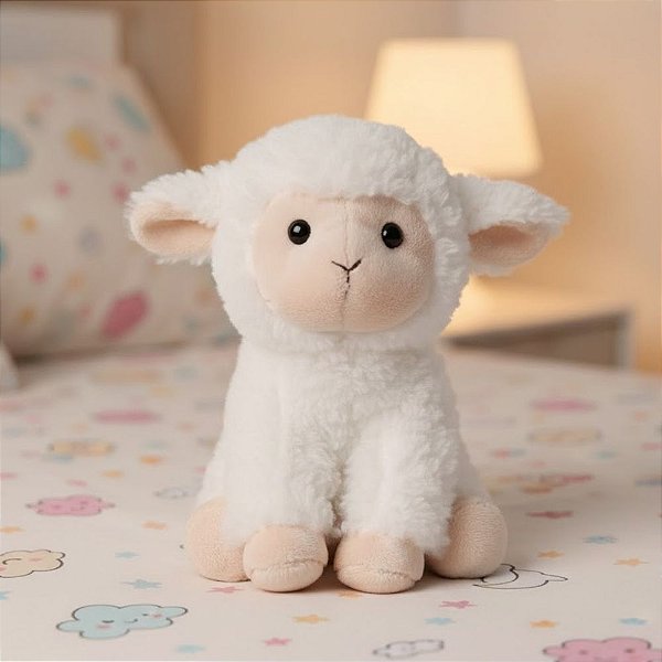 Ovelha de Pelúcia - 20x15x12cm - 1 unidade - Cromus - Rizzo