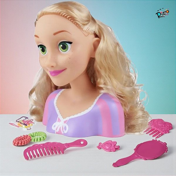 Boneca Styling Head - Rapunzel - Disney Original - 1 unidade - Rizzo