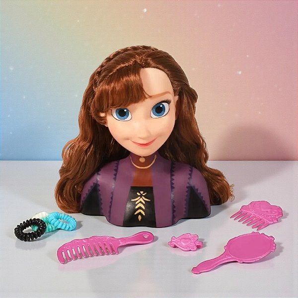 Boneca Styling Head - Anna - Frozen - Disney Original - 1 unidade - Rizzo