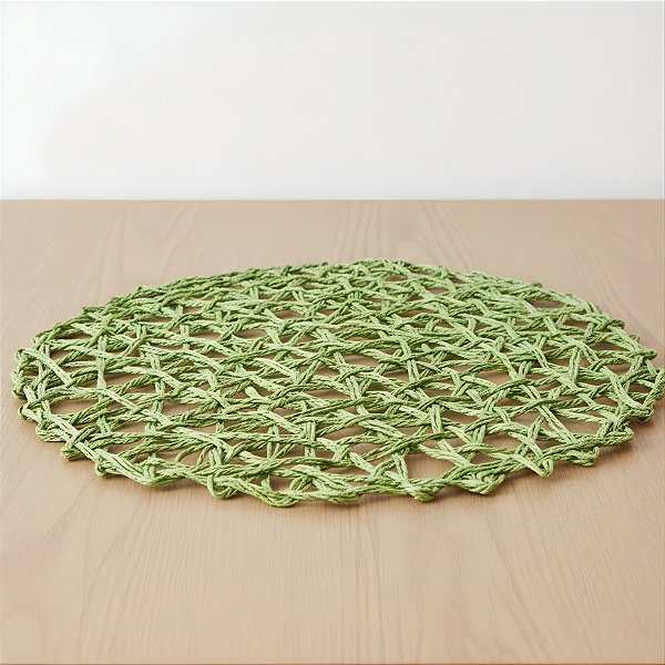 Sousplat de Papel - Verde - 39x39cm - 1 unidade - Rizzo