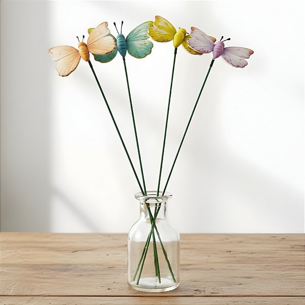 Pick Decorativo de Páscoa - Ovos Coloridos - 24cm - 12 unidades - Rizzo