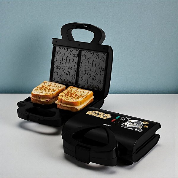 Sanduicheira Elétrica - Star Wars - Preta - 127V - Disney Original - 1 unidade - Mallory - Rizzo
