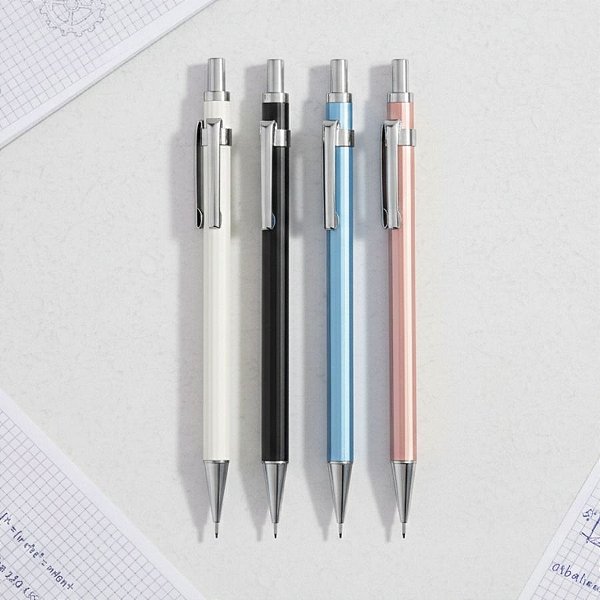 Lapiseira com Clipe de Metal - Ponta 0.7mm - Sortido - Caixa - 36 unidades - Deli - Rizzo