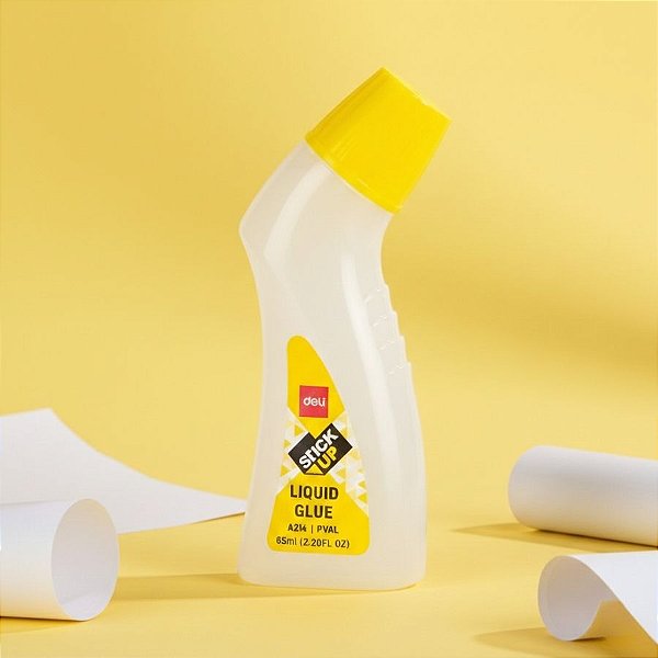 Cola Gel Ergonômica com Aplicador Espuma - Stick Up - 65ml - Caixa - 12 unidades - Deli - Rizzo