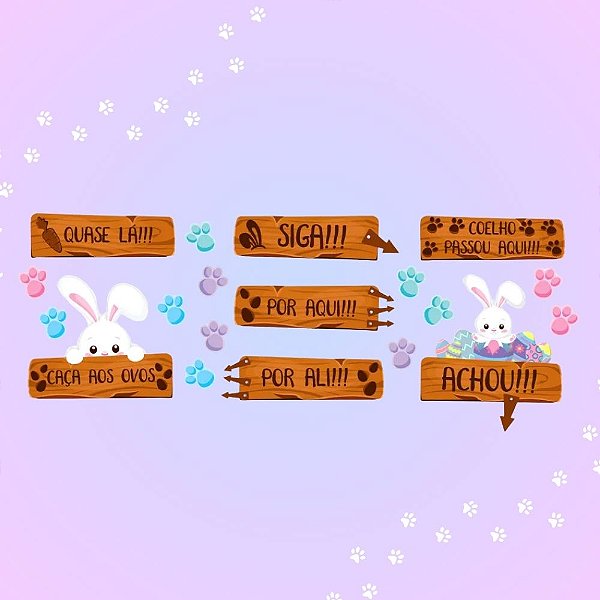 Kit Paineis de Páscoa - Caça Aos Ovos - 1 unidade - Piffer - Rizzo