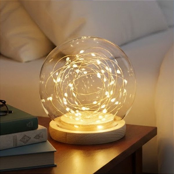 Cúpula Redonda de Vidro Decorativa - 11x11cm - 1 unidade - Rizzo