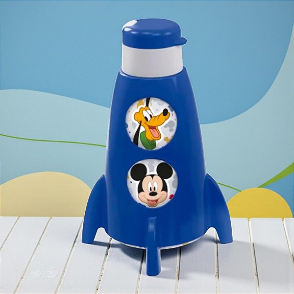 Garrafa Foguete - Turma do Mickey Mouse - 320ml - Disney Original - 1 unidade - Plasútil - Rizzo