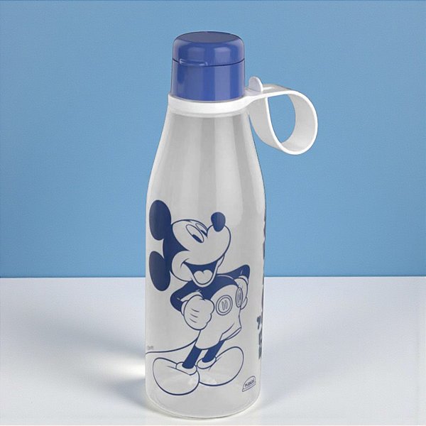 Garrafa Abre Fácil - Mickey Adulto - Vermelha - 530ml - Disney Original - 1 unidade - Plasútil - Rizzo