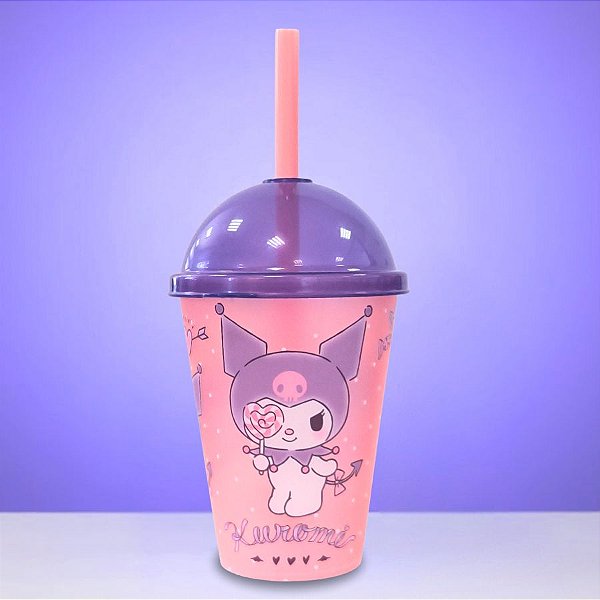 Mini Copo Shake Kuromi - Hello Kitty - 280ml - 1 unidade - Plasútil - Rizzo