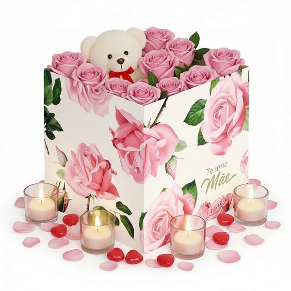 Cachepot de Papel - Mãe Clássica - 15x15x15cm - 5 unidades - Regina - Rizzo