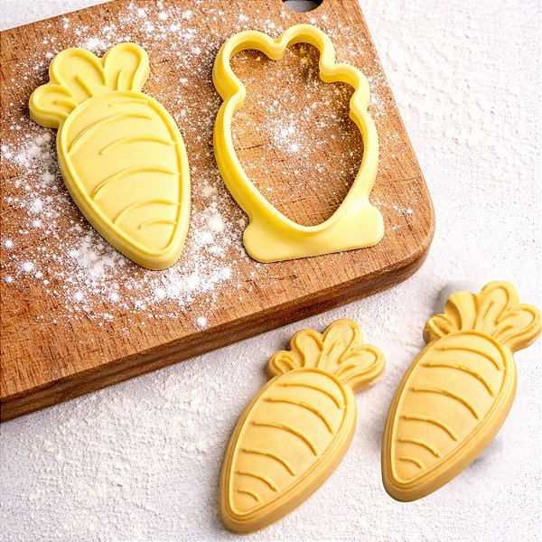 Kit Cortador Carimbo - Cenoura - 9cm - 1 unidade - BlueStar - Rizzo