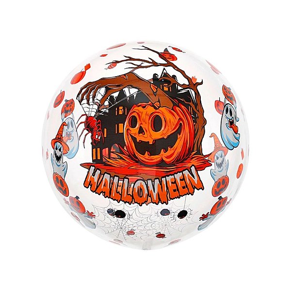 Balão de Festa Metalizado 18" 45cm - Abóbora - 1 unidade - Rizzo