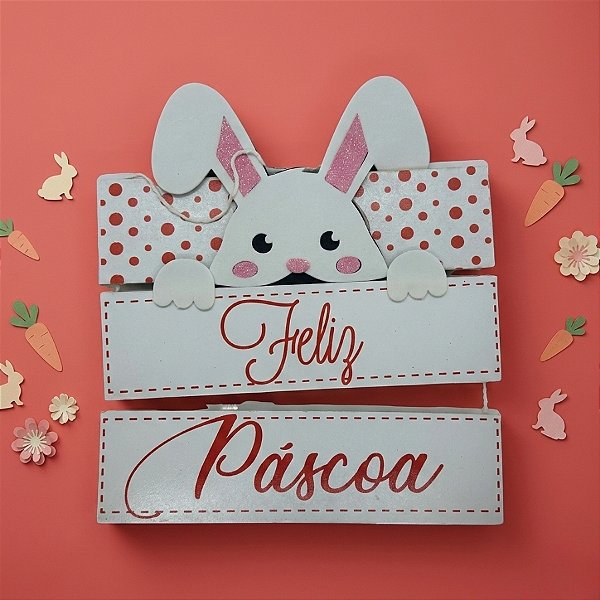 Placa 3 Partes Páscoa - Feliz Páscoa - 1 unidade - Grintoy - Rizzo