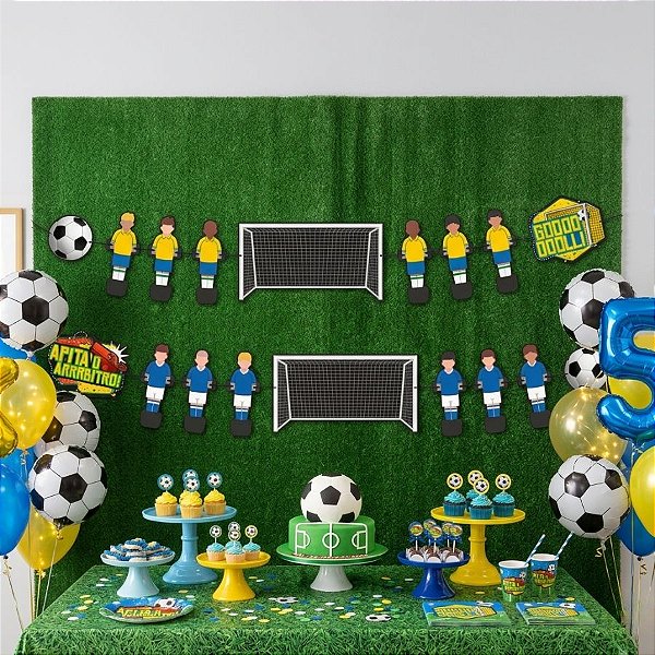 Faixa Decorativa - Pebolim - Copa do Mundo - 110x19cm - 1 unidade - Regina - Rizzo