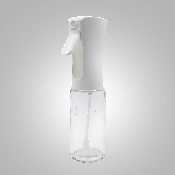 Frasco de Vidro com Válvula Vaporizadora - Branca - 220ml - 6x22x6cm - 1 unidade - Rizzo