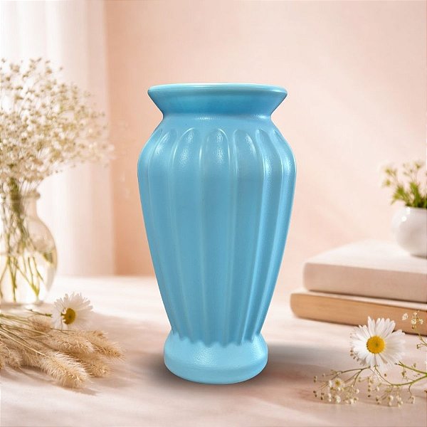 Vaso Decorativo - Imperial - Azul Bebê - 24cm - 1 unidade - Rizzo