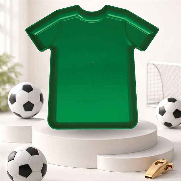 Bandeja Decorativa - Camisa De Futebol - Verde Bandeira - 22,5cm - 1 unidade - Rizzo