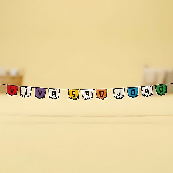 Faixa Decorativa Bandeirola de Papel - Cordel de São João - 240x13cm - 1 unidade - Regina - Rizzo