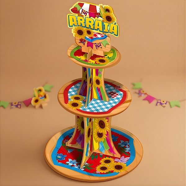 Suporte Para Doces Arraiá - 44,5x29cm - 1 unidade - Regina - Rizzo