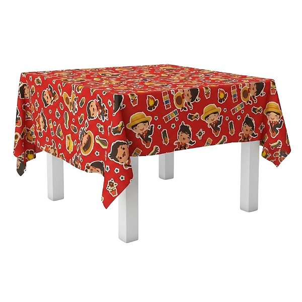 Toalha de Mesa em TNT - Menina Junina - 140x220cm - 1 unidade - Best Fest - Rizzo