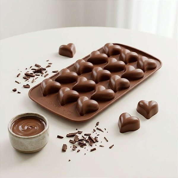 Forma de Silicone  - Coração Gota - 22x11 cm - 1 unidade - Rizzo