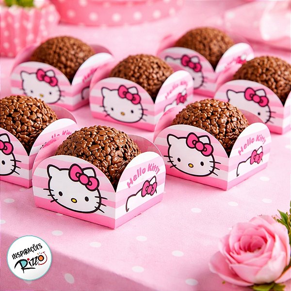 Porta Forminha - Hello Kitty - 40 unidades - Festcolor - Rizzo