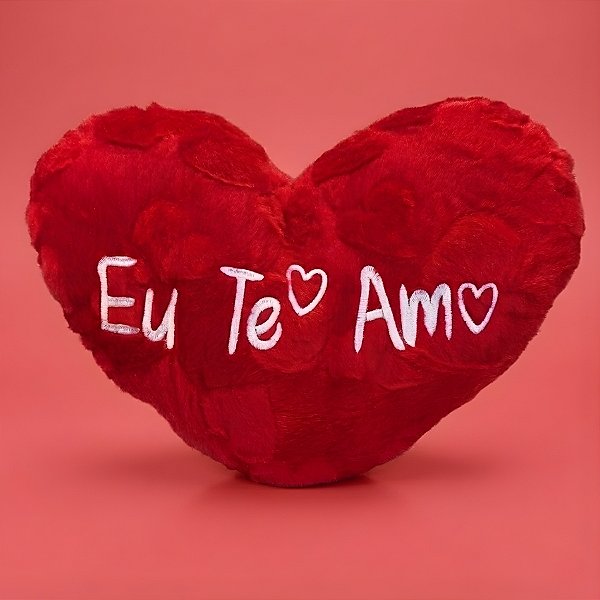Coração de Pelúcia Eu Te Amo - Modelo 1 - 32x25x7cm - 1 unidade - Rizzo
