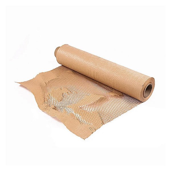 Papel Colmeia Bobina - 50cmx50m - Kraft - 1 unidade - Cromus - Rizzo