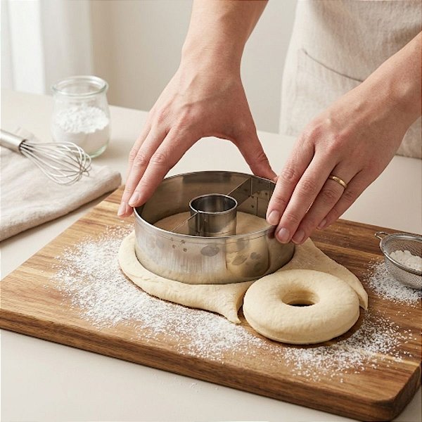 Cortador Donuts GG -  Ref. 670 - 10cm - 1 unidade - RR Cortadores - Rizzo