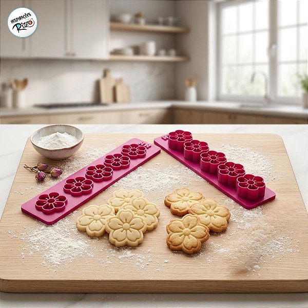 Régua Cortador Flor 6 Pétalas - Ref.1631 - 2cm - 1 unidade - RR Cortadores - Rizzo