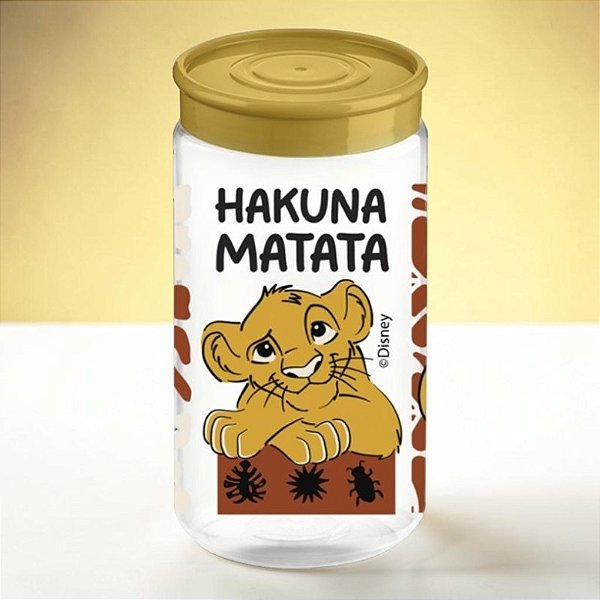 Pote de Plástico Organizador - Rei Leão - 350ml - 1 unidade - Disney Original - Rizzo
