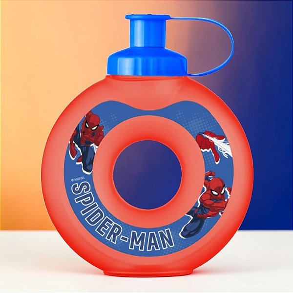 Garrafa Squeeze Donuts Homem Aranha - 300ml - 1 unidade - Disney Original - Rizzo